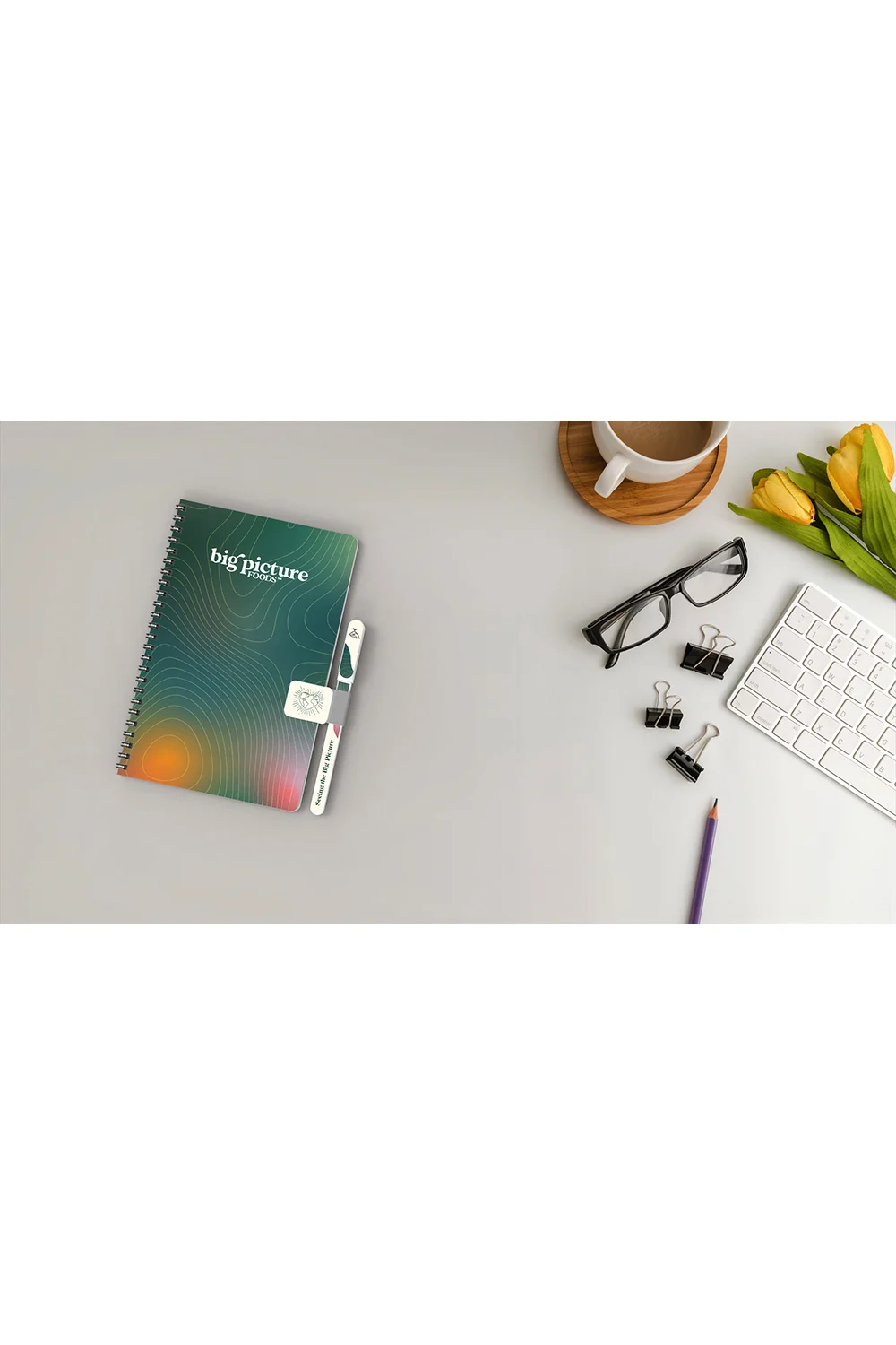 Alternative view of Willow Side Bound Notebook